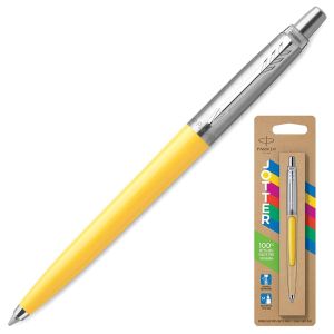 Ручка шариковая PARKER «Jotter Orig Yellow», корпус желтый, нержавеющая сталь, блистер, синяя, 2076056
