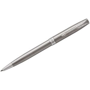 Ручка шариковая PARKER «Sonnet Core Stainless Steel CT», корпус серебристый, палладиевые детали, черная, 1931512