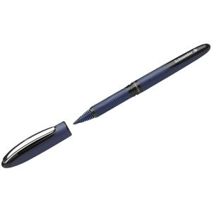 Ручка-роллер SCHNEIDER «One Business», ЧЕРНАЯ, корпус темно-синий, узел 0,8 мм, линия письма 0,6 мм, 183001