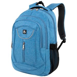 Рюкзак BRAUBERG HIGH SCHOOL универсальный, 3 отделения, «Скай», голубой, 46х31х18 см, 225517