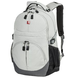 Рюкзак GERMANIUM «S-07» универсальный, уплотненная спинка, облегчённый, светло-серый, 46х32х15 см, 226954