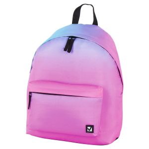Рюкзак BRAUBERG СИТИ-ФОРМАТ универсальный, «Gradient», розовый, 41х32х14 см, 228849