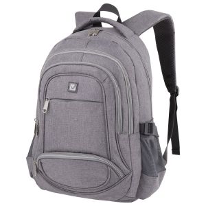 Рюкзак BRAUBERG HIGH SCHOOL универсальный, 3 отделения, «Туман», светло-серый, 46х31х18 см, 270762