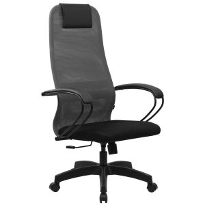 Кресло BRABIX PREMIUM «Ultimate EX-800» пластик, плотная двойная сетка Х2, черное/серое, 532915