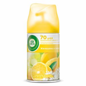Сменный баллон 250 мл, AIRWICK «Лимон и женьшень», для автоматических освежителей, универсальный