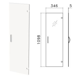 Дверь СТЕКЛО, средняя, «Канц», 346х5х1098 мм, БЕЗ ФУРНИТУРЫ, ДК35