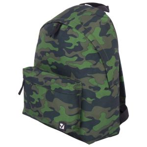 Рюкзак BRAUBERG СИТИ-ФОРМАТ универсальный, «Green camouflage», зеленый, 41х32х14 см, 228860