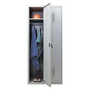 Шкаф металлический для одежды ПРАКТИК «LS-21-80», двухсекционный, 1830х800х500 мм, 35 кг