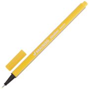 Ручка капиллярная (линер) BRAUBERG «Aero», ЖЕЛТАЯ, трехгранная, металлический наконечник, линия письма 0,4 мм, 142248