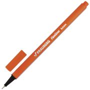 Ручка капиллярная (линер) BRAUBERG «Aero», ОРАНЖЕВАЯ, трехгранная, металлический наконечник, линия письма 0,4 мм, 142249