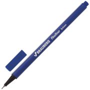 Ручка капиллярная (линер) BRAUBERG «Aero», СИНЯЯ, трехгранная, металлический наконечник, линия письма 0,4 мм, 142253