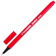 Ручка капиллярная (линер) BRAUBERG «Aero», КРАСНАЯ, трехгранная, металлический наконечник, линия письма 0,4 мм, 142254