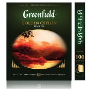 Чай GREENFIELD «Golden Ceylon» черный цейлонский, 100 пакетиков в конвертах по 2 г, 0581