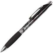 Ручка гелевая автоматическая с грипом BRAUBERG «Jet Gel», ЧЕРНАЯ, печать, узел 0,6 мм, линия письма 0,4 мм, 142691