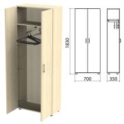 Шкаф для одежды «Канц», 700х350х1830 мм, цвет дуб молочный (КОМПЛЕКТ)