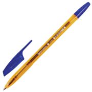 Ручка шариковая BRAUBERG «X-333» AMBER, СИНЯЯ, корпус тонированный оранжевый, узел 0,7 мм, линия письма 0,35 мм, 142832