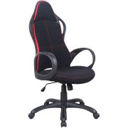 Кресло офисное BRABIX PREMIUM «Force EX-516», ткань, черное/вставки красные, 531571