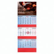 Календарь квартальный на 2023 г., 3 блока, 3 гребня, с бегунком, офсет, «RELAX», BRAUBERG, 114234