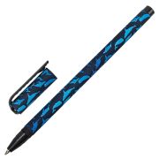 Ручка шариковая BRAUBERG SOFT TOUCH STICK «WHALE», СИНЯЯ, мягкое покрытие, узел 0,7 мм, 143709