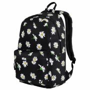 Рюкзак BRAUBERG DREAM универсальный с карманом для ноутбука, эргономичный, «Camomile», 42х26х14 см, 270773