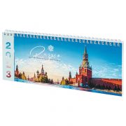 Планинг датированный на 2023 г. 285х112 мм, STAFF, гребень, картонная обложка, 64 л., «Russia», 114206