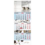 Календарь квартальный на 2023 г., 3 блока, 3 гребня, с бегунком, мелованная бумага, «OFFICE STYLE», BRAUBERG, 114252