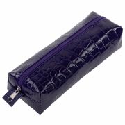 Пенал-косметичка BRAUBERG, «крокодиловая кожа», 20х6х4 см, «Ultra purple», 270848