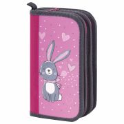 Пенал ПИФАГОР, 3 отделения, ламинированный картон, 19х11 см, «Adorable bunny», 270892