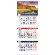 Календарь квартальный с бегунком 2023 г., 3 блока, 3 гребня, ОФИС, «Великолепие природы», HATBER, 3Кв3гр3_27063