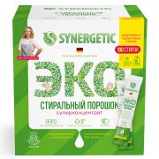 Стиральный порошок автомат 100 стиков SYNERGETIC, концентрат, биоразлагаемый, 109008