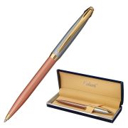 Ручка подарочная шариковая GALANT «DECORO ROSE», корпус хром/розовый, детали золотистые, узел 0,7 мм, синяя, 143505