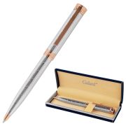 Ручка подарочная шариковая GALANT «ESQUISSE», корпус серебристый, детали розовое золото, узел 0,7 мм, синяя, 143511