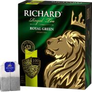 Чай RICHARD «Royal Green» зеленый, 100 пакетиков по 2 г, 610150