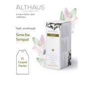 Чай ALTHAUS «Sencha Senpai» зеленый, 15 пирамидок по 4 г для чайника, ГЕРМАНИЯ, TALTHB-GP0057