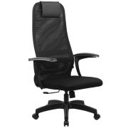 Кресло офисное BRABIX PREMIUM «Ultimate EX-801» пластик, плотная двойная сетка Х2, черное, 532922