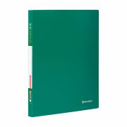 Папка 40 вкладышей BRAUBERG «Office», зеленая, 0,6 мм, 222633