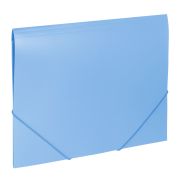 Папка на резинках BRAUBERG «Office», голубая, до 300 листов, 500 мкм, 228078