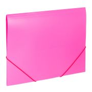 Папка на резинках BRAUBERG «Office», розовая, до 300 листов, 500 мкм, 228083