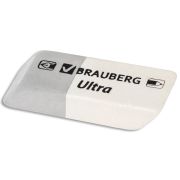 Ластик BRAUBERG «Ultra», 41х14х8 мм, серо-белый, натуральный каучук, 228703