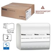 Салфетки VEIRO Professional (Система N4), Comfort, КОМПЛЕКТ 15 шт. х 220 шт., 2-слойные, белые, 21х16,2, V, NV211