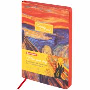 Ежедневник недатированный А5 (138х213 мм), BRAUBERG VISTA, под кожу, гибкий, 136 л., «Edvard Munch», 111984