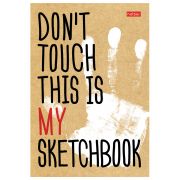 Скетчбук, белая бумага 100 г/м2, 145х205 мм, 80 л., книжный твердый переплет, «Don't Touch», 80ББ5A_17179