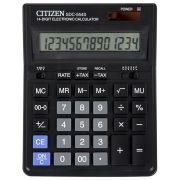 Калькулятор настольный CITIZEN SDC-554S (199x153 мм), 14 разрядов, двойное питание
