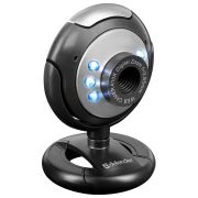 Веб-камера DEFENDER C-110, 0,3 Мп, микрофон, USB 2.0/1.1+3.5 мм jack, подсветка, регулируемое крепление, черная, 63110