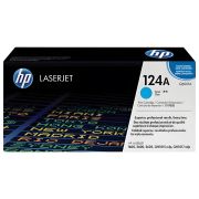 Картридж лазерный HP (Q6001A) ColorLaserJet CM1015/2600 и др, №124A, голубой, оригинальный, ресурс 2000 страниц