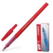 Ручка шариковая STABILO «Liner», КРАСНАЯ, корпус красный, узел 0,7 мм, линия письма 0,3 мм, 808/40