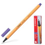 Ручка капиллярная (линер) STABILO «Point», ФИОЛЕТОВАЯ, корпус оранжевый, линия письма 0,4 мм, 88/55