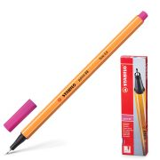 Ручка капиллярная (линер) STABILO «Point», РОЗОВАЯ, корпус оранжевый, линия письма 0,4 мм, 88/56