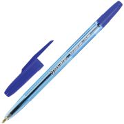 Ручка шариковая BRAUBERG «Carina Blue», СИНЯЯ, корпус тонированный синий, узел 1 мм, линия письма 0,5 мм, 141669